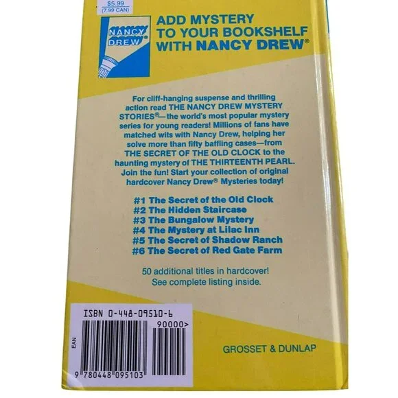 Lot of 5 Nancy Drew Mystery Stories Hardcover Books #6-10 By Carolyn Keene - Picture 8 of 11